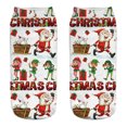 thumbnail image 1 of Comfortable Christmas Cotton Sock Slippers Short Print Ankle Socks, 1 of 1
