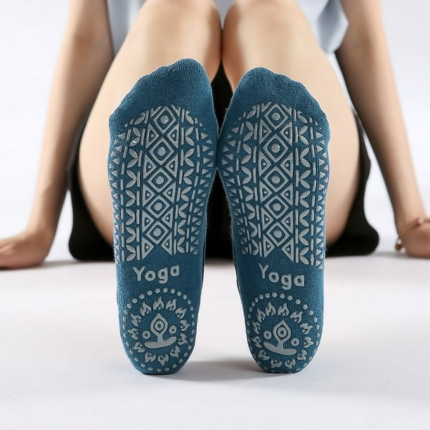 Calcetines de yoga de algodón Heldig calcetines de ballet pilates deportes con cruces adhesivas