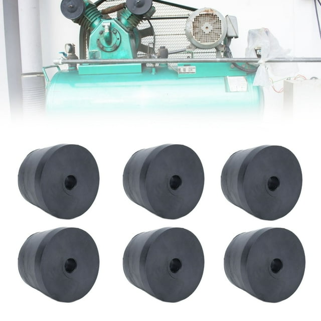 Air Compressor Rubber Feet, Anti Vibration Foot Pad Replacement 6Pcs Bumper for Pressure Washers for Generators for Furniture