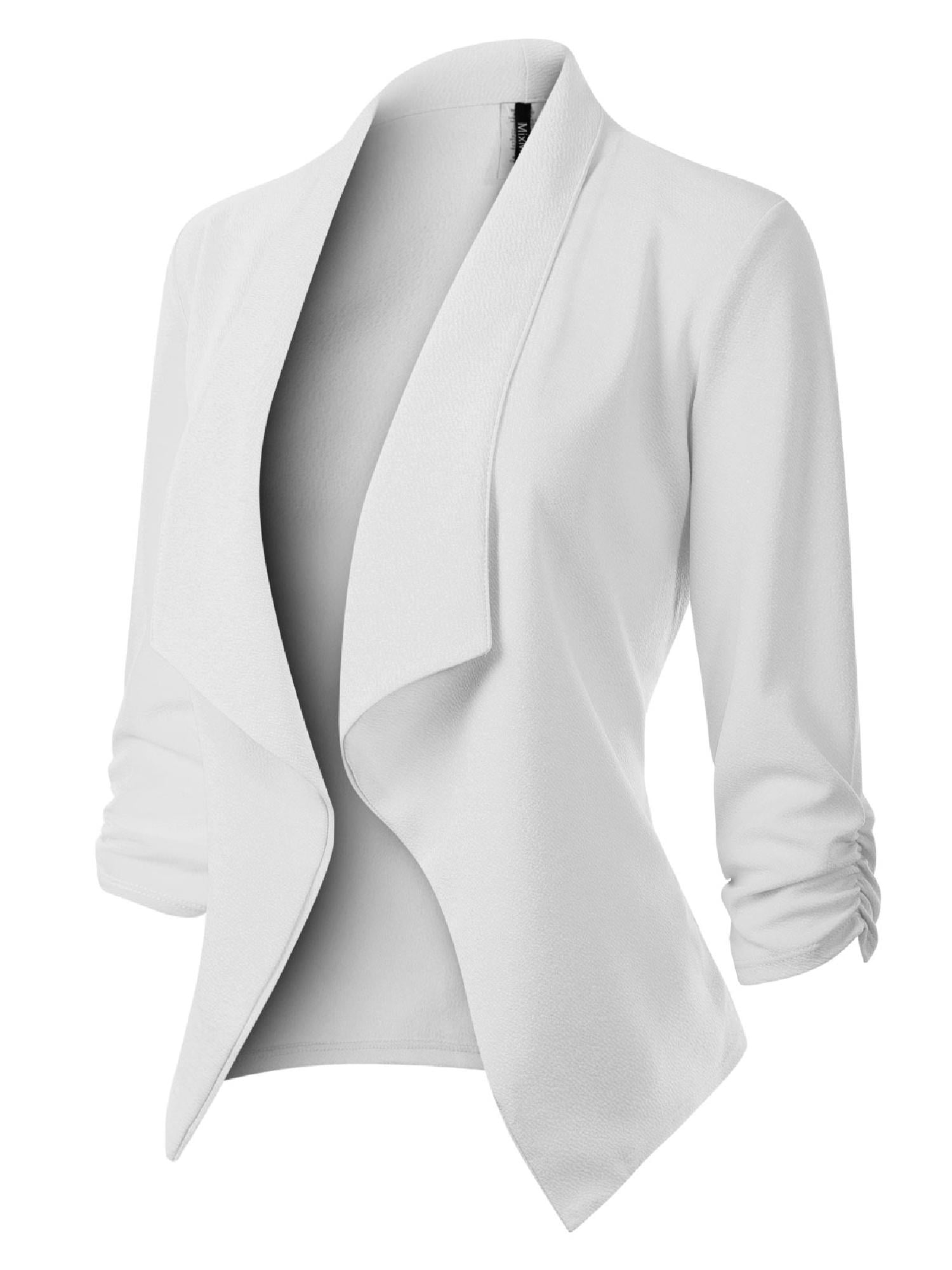 Sleeve Open Front Blazer Jacket 
