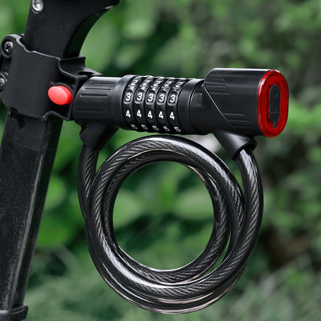 CEORPER Smarted Rechargeable Bike Lock Integrated Automatic Light Charging Anti Thefts Durability Cycling Safety Accessory