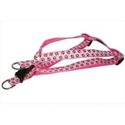 Sassy Dog Wear PUPPY PAWS-LT. PINK-CHOC.4-H Puppy Paws Dog Harness- Pink & Brown - Large