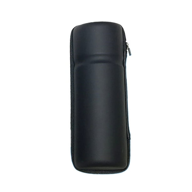 Bolsa organizadora rígida para portabotellas, caja de herramientas portátil para bicicleta, soporte para portabotellas con cremallera (negro puro, talla L)