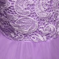 thumbnail image 3 of Baby Girl's Sequin Mesh Dress Kids Lace Embroidery Ball Gown Children's Party Dress Tulle Prom, 3 of 3
