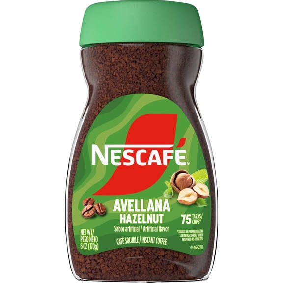 NESCAFE Hazelnut Flavored Instant Coffee 6oz(170g) Jar