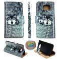 thumbnail image 1 of Snow Wolf Wallet Folio Case for Samsung Galaxy Note 5 Fashion Flip PU Leather Cover Card Slots & Stand, 1 of 2