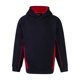thumbnail image 1 of Finden & Hales - Sudadera con capucha Modelo Pullover para niños niñas (Azul marino/ Rojo), 1 of 1