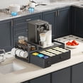 thumbnail image 5 of Homeiju Coffee Pod Drawers - K Cup Organizer, Nespresso Pods Holder with Mug Rack, Coffee Holder for Countertop, 52 Capacity Pods, Suitable for Kitchens, Offices and Coffee Bars(Black), 5 of 9