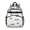 Tractor and Rainbows White Pattern, variant on Football and Basketball Black Pattern Cute School Backpack Bag for School with Padded Back and Adjustable Shoulder Straps 15.25"x11.5"x5.25"