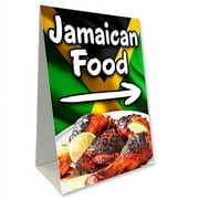 Jamaican Food Economy A-Frame Sign 24" Wide by 36" Tall (Made in The USA)