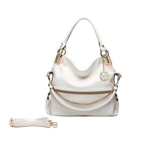 Taupe Womens Handbag - MKF Collection Twister Handbag by Mia K. Farrow