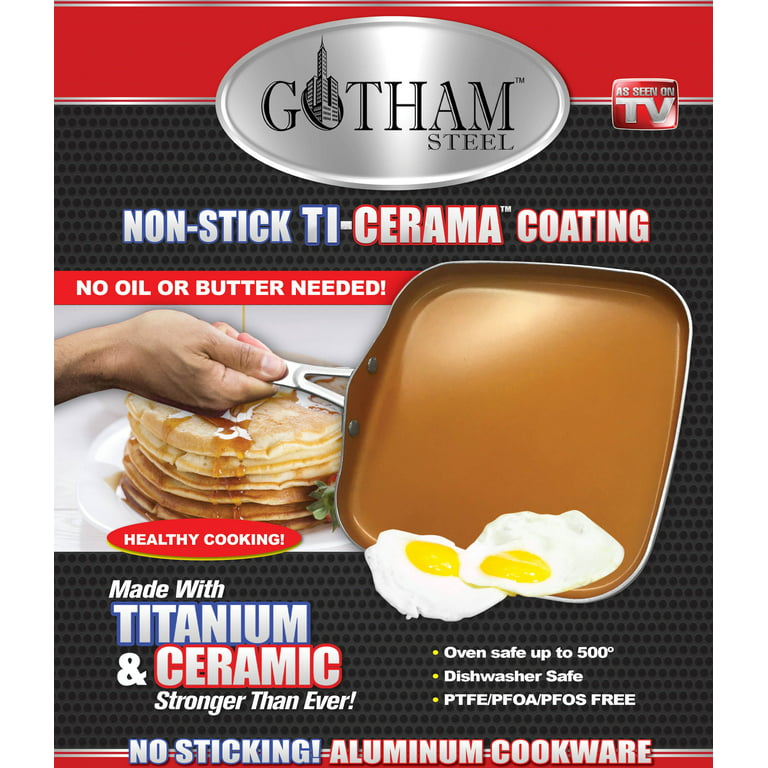 Gotham Steel Griddle, Aluminum, Non-Stick
