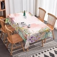 thumbnail image 3 of Nanqianyi Spring Floral Tablecloth Waterproof & Oil 52" x 70" Rectangle Table Cover For Afternoon Tea Party, 3 of 5