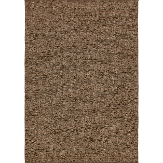 Unique Loom Modern Collection Striped Casual Transitional Indoor and Outdoor Flatweave Area Rug, 8 Feet x 11 Feet 4 Inch, Brown/Black