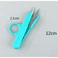 thumbnail image 2 of 6PCS Random Color Sharp Point Quick-Clip Lightweight Speed Cutting Scissor for Sewing (Random Color), 2 of 4