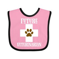 Inktastic Vet Future Veterinarian Childs Boys or Girls Baby Bib