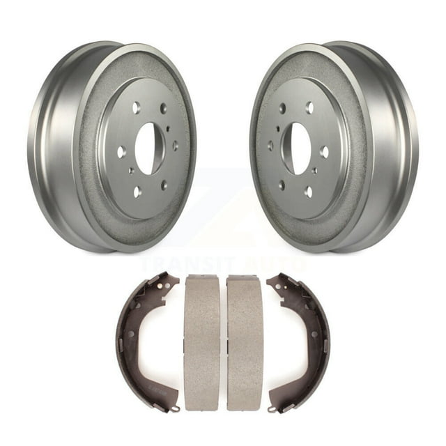 Transit Auto Rear Coated Brake Drum Shoes Kit for Car 2008 Chevrolet Silverado 1500 GMC Sierra with Vehicles Using Hold Down Pins KGN-100148