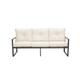 thumbnail image 5 of Leumius Outdoor Patio Sofa,Metal 3-Seat Couch with Thick Cushions,Patio Conversation Sofa Couch for Deck Garden Poolside,Beige, 5 of 6