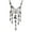Black, variant on Guodhu Multi-Level Pirate Skull Tassel Charm Necklace for Women Fashion Jewelry Horror Necklace Punk