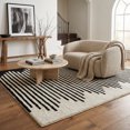 thumbnail image 4 of Rug Branch Domus Abstract Indoor Area Rug, Cream Black, Modern - Living Room, Bedroom, Dining Room, and Kitchen, 4 of 7