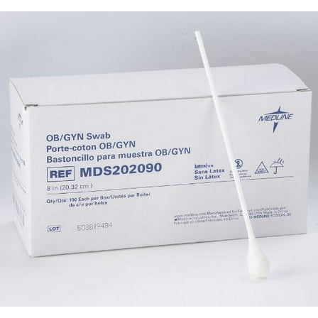 Non-Sterile OB / GYN Swabs ( SWAB, RAYON TIP, OB / GYN, 8",NON-STERILE ) 100 Each / box