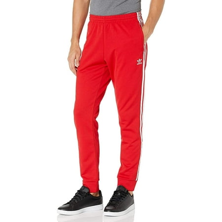 adidas Originals Men's PrimeBlue Superstar Track Pants Red Size S MSRP $65