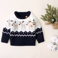 thumbnail image 6 of Christmas Children's Sweater Round Neck Long Sleeve with Elk Pattern, 6 of 9