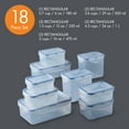 thumbnail image 2 of Lock & Lock Essential 18 Pc Food Storage Set, Various Sizes for Kitchen Storage, 2 of 7