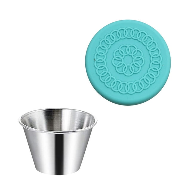 Moins de 5 Contenants de Rangement pour Aliments Vinaigrette Petits Contenants à Condiments avec Couvercles Gobelet à Condiments en Acier Inoxydable Gobelets à Trempette Contenant pour Lunch Boîte Bento