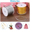 thumbnail image 4 of Uxcell Total 88yard Metallic Cord Set, 4Rolls 0.8mm Dia Ornament String, Gold,Silver, 4 of 5