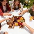 thumbnail image 2 of Dwellin Easter Tray Plate St. Patrick's Day Serving Platters Reusable Rabbit Clovers Cow Wooden Charcuterie Board for Food Snack Candys Cookie, 2 of 5