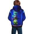 thumbnail image 2 of Monster Inc Girls Boys Graphic Hooded Sweatshirt Sizes 7-20 Pullover Sweatshirt Monster Inc Merch Gifts for Kids Teens, 2 of 7