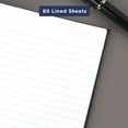 thumbnail image 3 of Cambridge Limited Hardcover Business Writing Notebook, 5" x 8", Medium, Black, 80 Sheets, 3 of 8