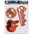 thumbnail image 1 of Baltimore Orioles 3 Fan Pack Decals, 1 of 1