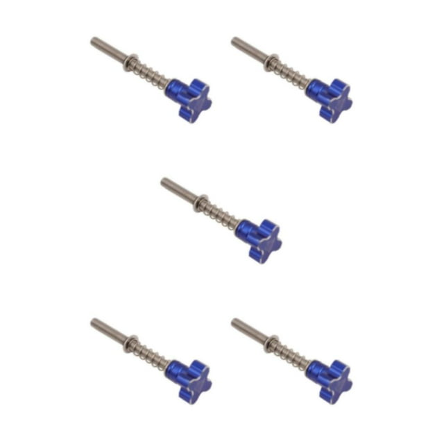 Destyer Métal Facile Ralenti Vis de Réglage de la Vis de Ralenti TPI pour 250/300 TPI / Modèles Durables Bleu 5Set