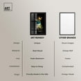 thumbnail image 6 of Crowned Azure Bird I Shadowbox Print Bird Wall Art by Art Remedy, Black Frame, 10 x 15, 6 of 7