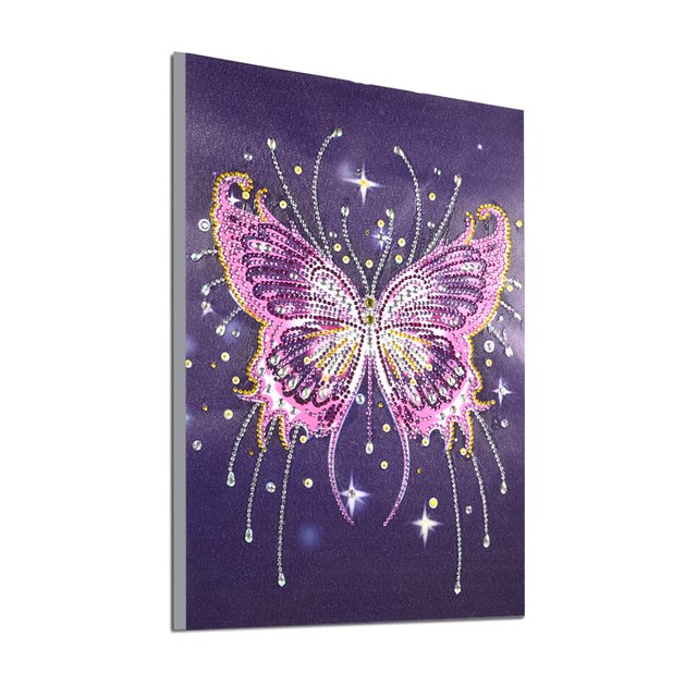 DIY pintura de cristal Animal mariposa niña bordado de diamantes de imitación punto de cruz imagen de diamante decoración de la habitación de estudio del hogar familiar Inevent JJ19125-01