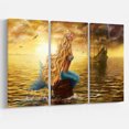 thumbnail image 2 of Sea Mermaid with Ghost Ship Seascape, 2 of 2