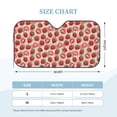 thumbnail image 3 of Bingfone Cute Strawberry Car Windshield Sunshade,Sun Foldable Sun Shield Sun Visor for Car - Small, 3 of 8