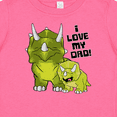 thumbnail image 4 of Inktastic I Love my Dad with Baby and Daddy Triceratops Boys or Girls Baby T-Shirt, 4 of 5