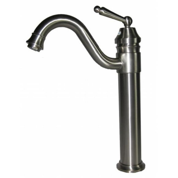 Traditional Vessel Faucet Brushed Nickel Finish