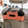 thumbnail image 4 of Organizador de respaldo de asiento Caja de pañuelos Caja de almacenamiento para asiento trasero Multifuncional Universal Naranja, 4 of 6