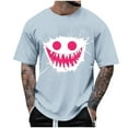thumbnail image 5 of Men's Graphic Tees Printed Casual Summer Tee Tops Short Sleeve T-Shirts Fashion Tees, 5 of 7