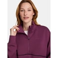 thumbnail image 4 of Reebok Women's Momentum 1/2 Zip Sweatshirt, Sizes XS-4X, 4 of 7