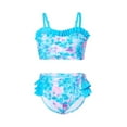 thumbnail image 1 of Girl Swimsuit 2 Piece Summer Bikini Bathing Suit Ruffle Floral Pattern Toddler Girl Bathing Suit 2-3 Years, 1 of 5
