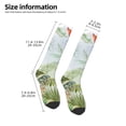 thumbnail image 4 of Fotbe Watercolor African Animals Wildlife print Women's Men's Novelty Crew Socks Cotton Socks Knee High Socks for Walking,Running,Nurses,Pregnancy, 4 of 8
