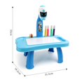 thumbnail image 4 of Children Led Projector Art Drawing Table Toys Kids Painting Board Desk Arts And Crafts Projection Educational Learning Toy, 4 of 11