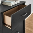 Mainstays Hillside 4Drawer Dresser, Black Finish