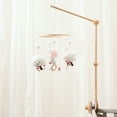 thumbnail image 6 of Baby Crib Bell Mobile – Rotating Wooden Wind Chime with Hot Air Balloon, Stars & Moon Pendants – Soothing Hanging Toy for Newborns & Infant Sleep, Nursery Decor, 6 of 10