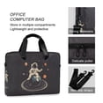 thumbnail image 4 of FORMRS 16" Laptop Bag Carrying Sleeve Case with Handle Travel Shoulder Briefcase, Black Astronaut Space, 4 of 8